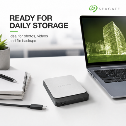 Seagate Fast SSD 1TB USB-C External Solid State Drive