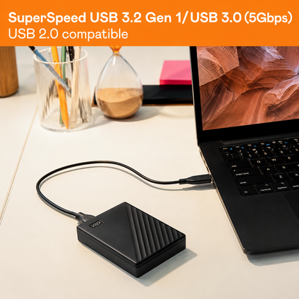 WD My Passport 6TB Portable External Hard Drive Black